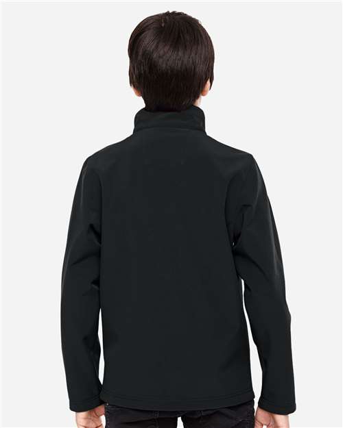 Youth Leader Soft Shell Jacket – On Model – Back