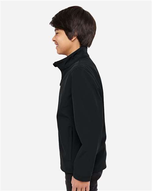 Youth Leader Soft Shell Jacket – On Model – Side