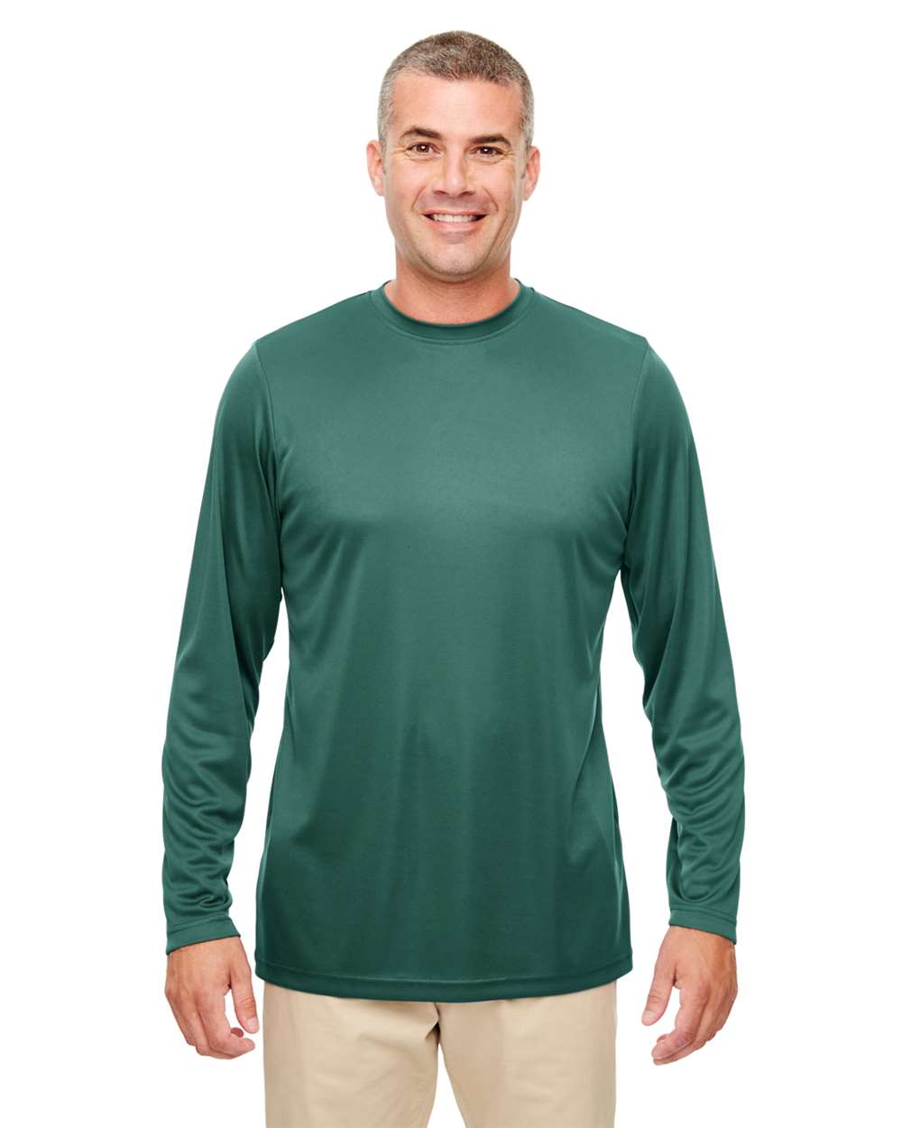 🔥 UltraClub Men Cool & Dry Sport Performance Long Sleeve T-Shirt Up To 6XL 8622 - Picture 8 of 19