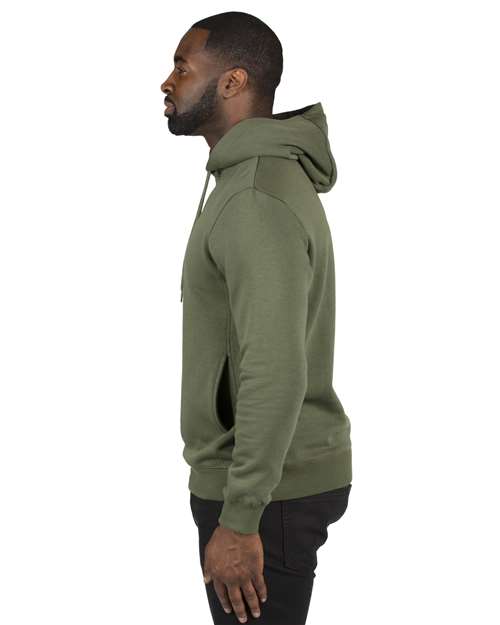 Unisex Ultimate Fleece Pullover Hooded Sweatshirt – On Model – Side
