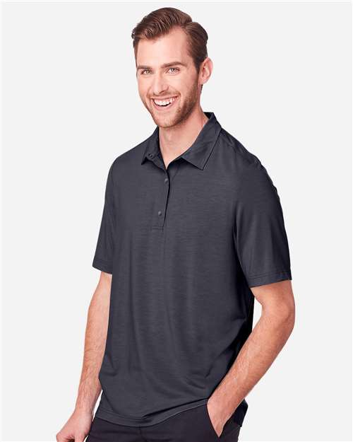 Men's JAQ Snap-Up Stretch Performance Polo – On Model – Side