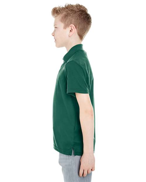 Youth Cool & Dry Mesh Piqué Polo – On Model – Side