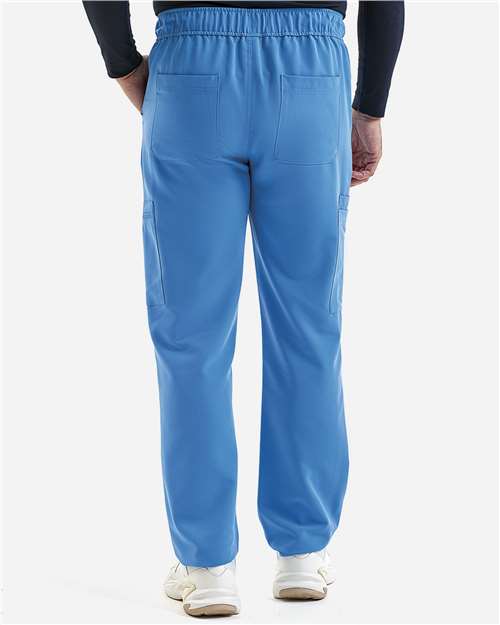 Men's Relentless Stretch Cargo Scrub Pants – On Model – Back