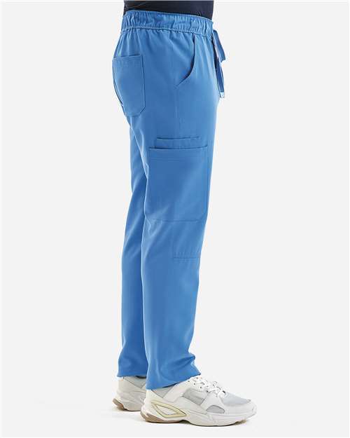 Men's Relentless Stretch Cargo Scrub Pants – On Model – Side