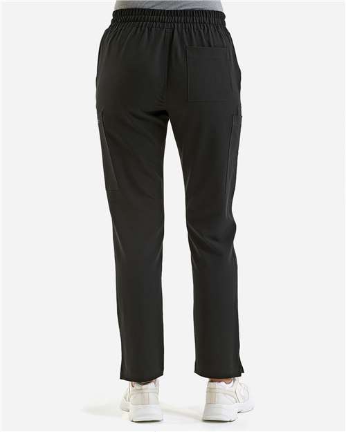 Women's Relentless Stretch Cargo Scrub Pants – On Model – Back