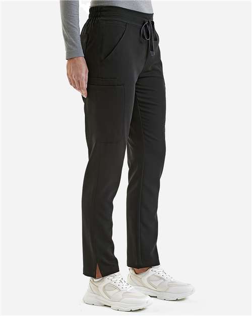 Women's Relentless Stretch Cargo Scrub Pants – On Model – Side