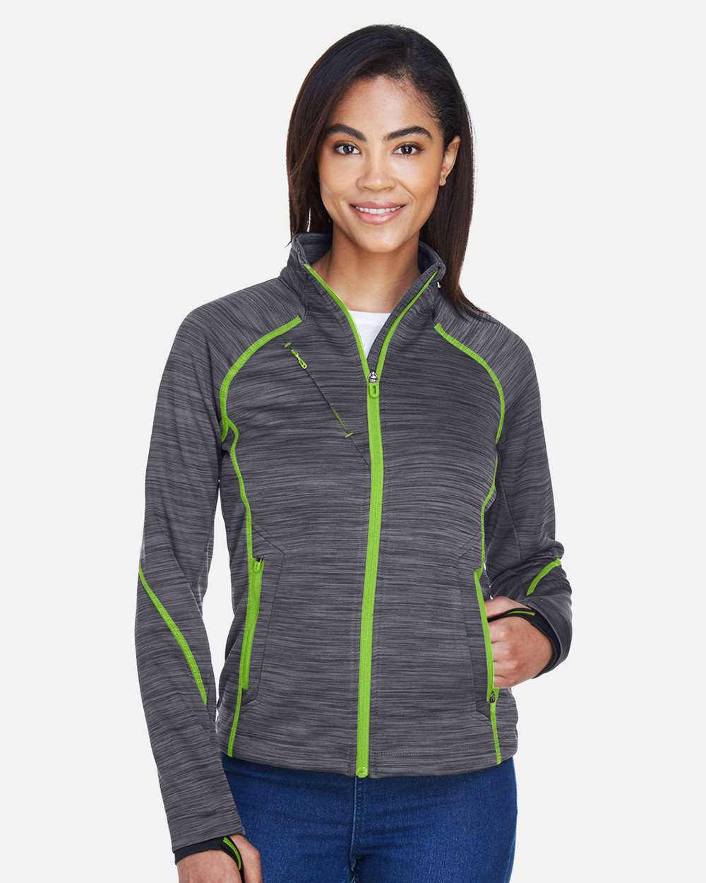 North End 78697 - Women's Flux Mélange Bonded Fleece Jacket