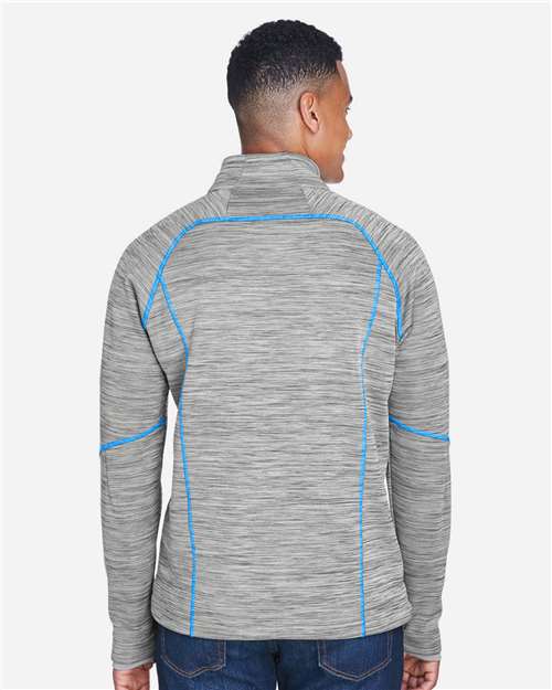 Men's Flux Mélange Bonded Fleece Jacket – On Model – Back