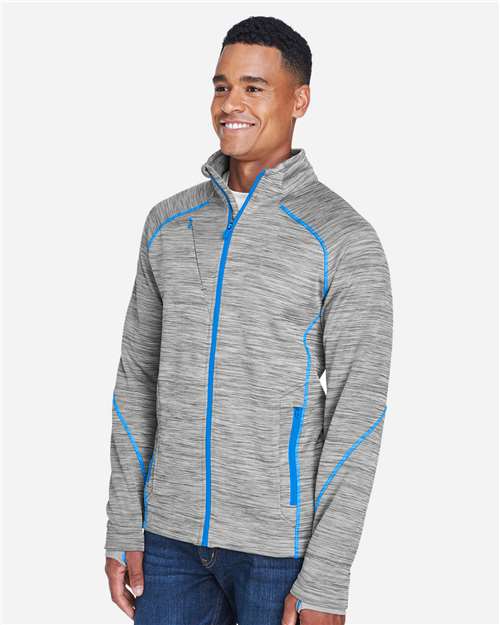 Men's Flux Mélange Bonded Fleece Jacket – On Model – Side