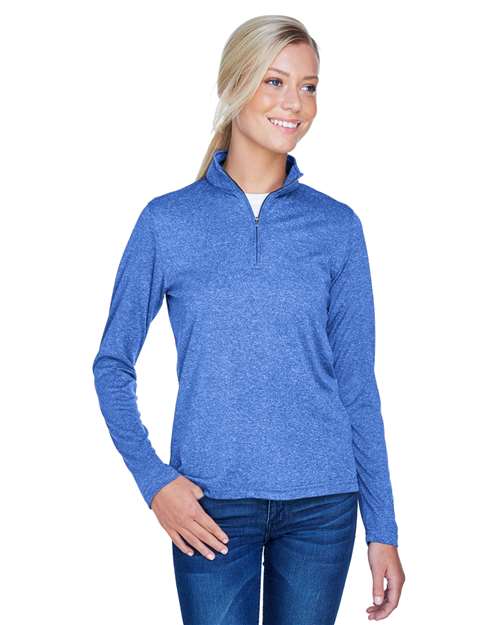 Women's Cool & Dry Heathered Performance Quarter-Zip Pullover