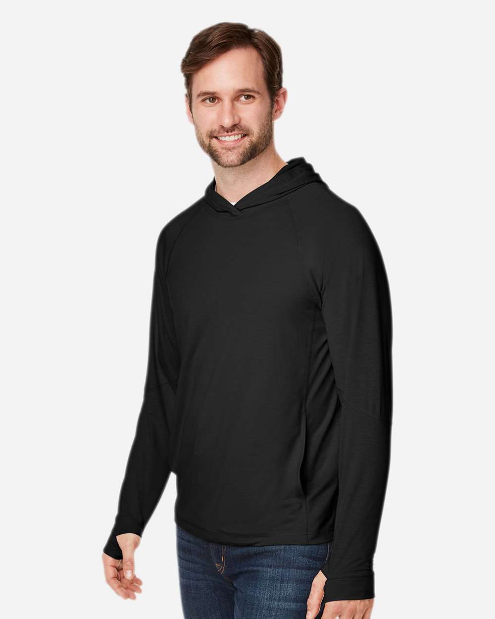 North End NE105 - Unisex JAQ Stretch Performance Hooded Long