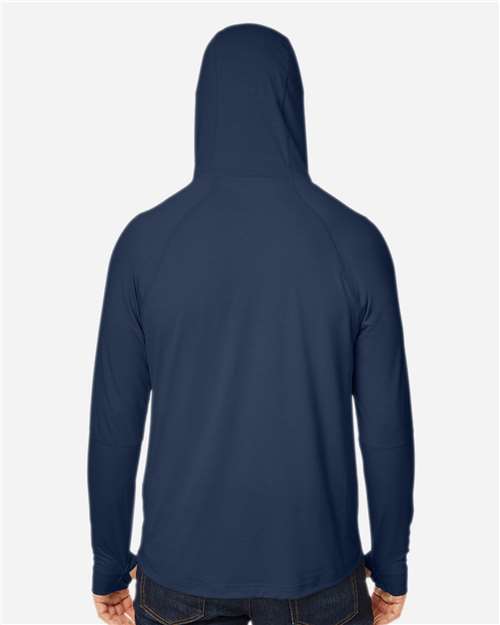Unisex JAQ Stretch Performance Hooded Long Sleeve T-Shirt