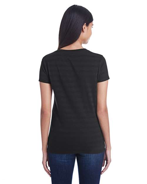 Women's Invisible Stripe V-Neck T-Shirt
