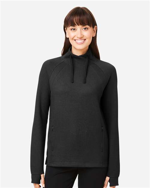 Women's Rhythm Waffle Cross-Neck Pullover