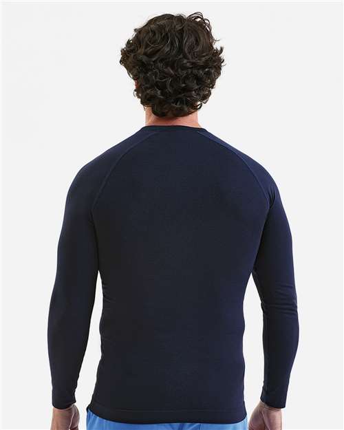 Men's Unstoppable Fresh Long Sleeve Underscrub Base Layer T-Shirt – On Model – Back