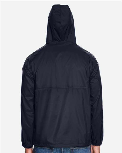 Unisex Packable Hooded Nylon Jacket
