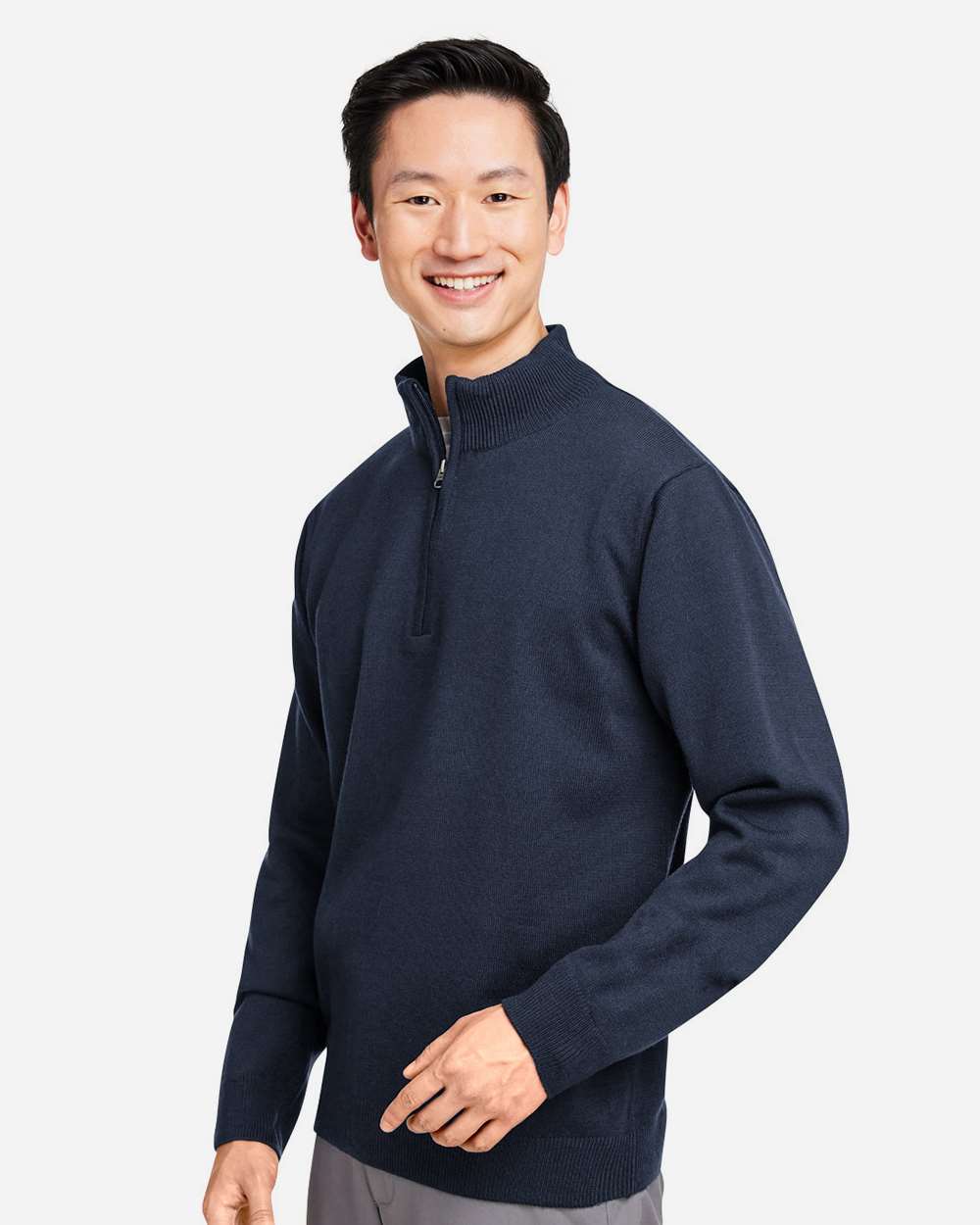 🔥 Harriton Men Unisex Pilbloc Quarter-Zip Pullover Sweater Up To 4XL M421 - Picture 8 of 19