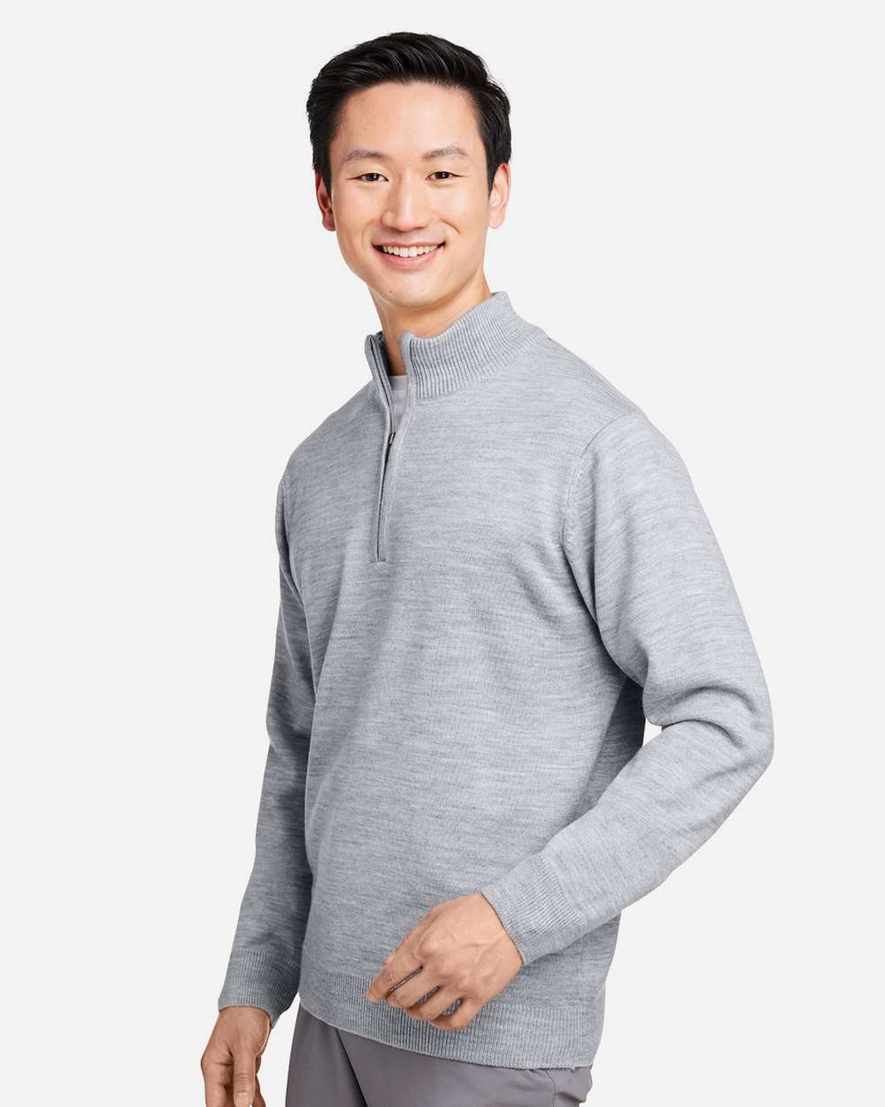 🔥 Harriton Men Unisex Pilbloc Quarter-Zip Pullover Sweater Up To 4XL M421 - Picture 14 of 19