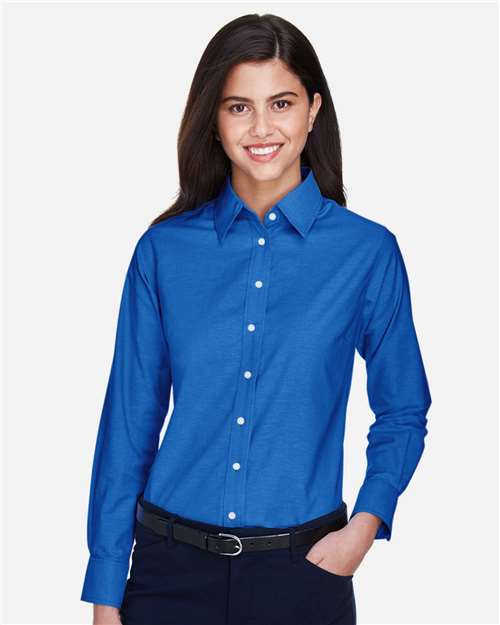 Women's Long Sleeve Oxford Dress Shirt