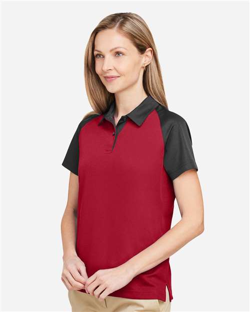Women's Command Snag-Protection Colorblock Polo – On Model – Side