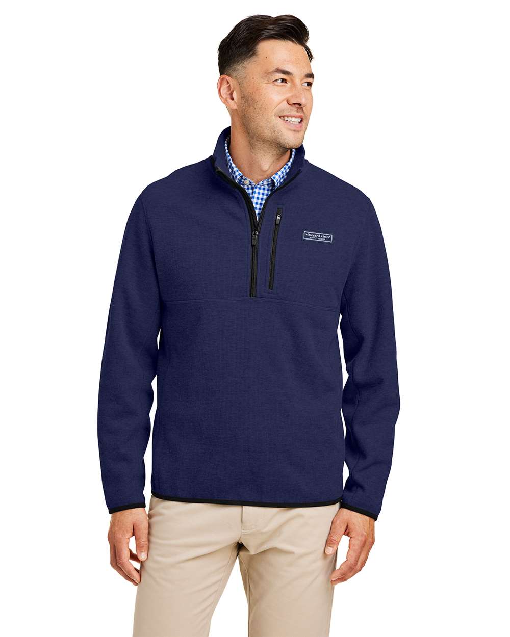 スワール vineyard vines K004694 - Men's Mountain Sweaterfleece Quarter-Zip
