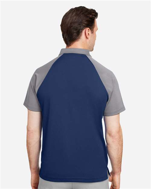 Men's Command Snag-Protection Colorblock Polo – On Model – Back
