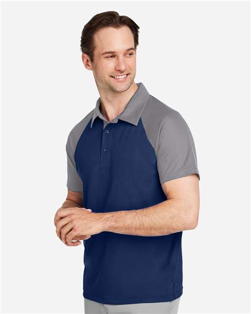 Men's Command Snag-Protection Colorblock Polo – On Model – Side