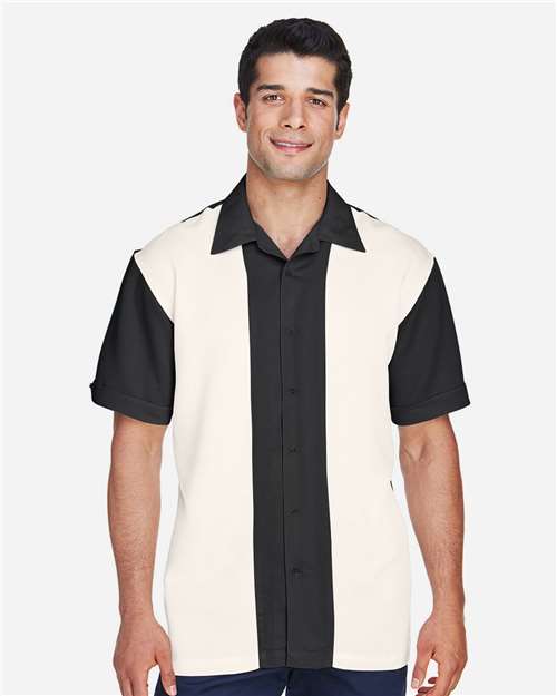 Men's Two-Tone Camp Shirt