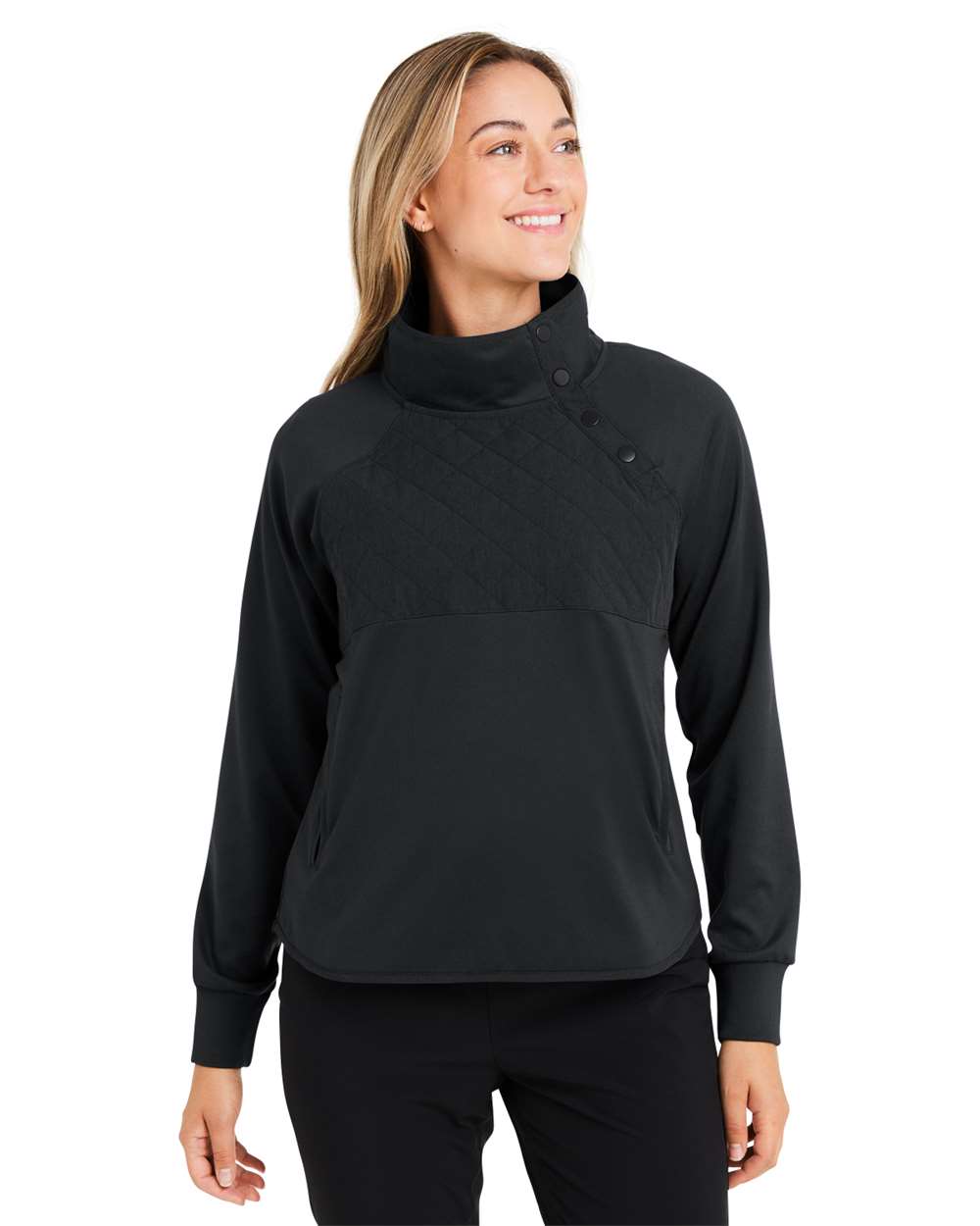 Swannies SWE400L - Women's Ellis Snap Neck Pullover