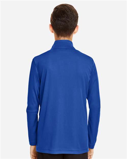 Youth Zone Performance Quarter-Zip Pullover – On Model – Back