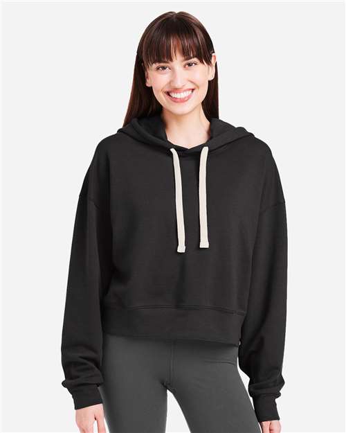 Women's Vintage Oversized Cropped Hooded Sweatshirt