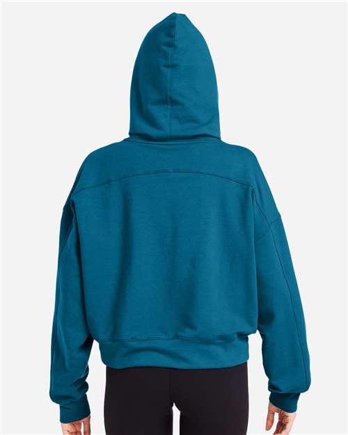 Women's Vintage Oversized Cropped Hooded Sweatshirt