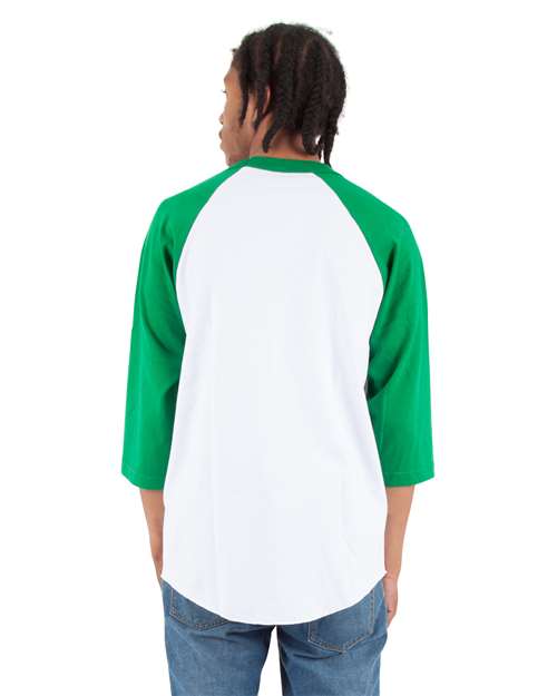 Unisex Raglan Three-Quarter Sleeve T-Shirt