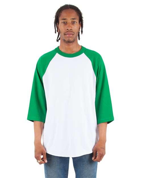 Unisex Raglan Three-Quarter Sleeve T-Shirt
