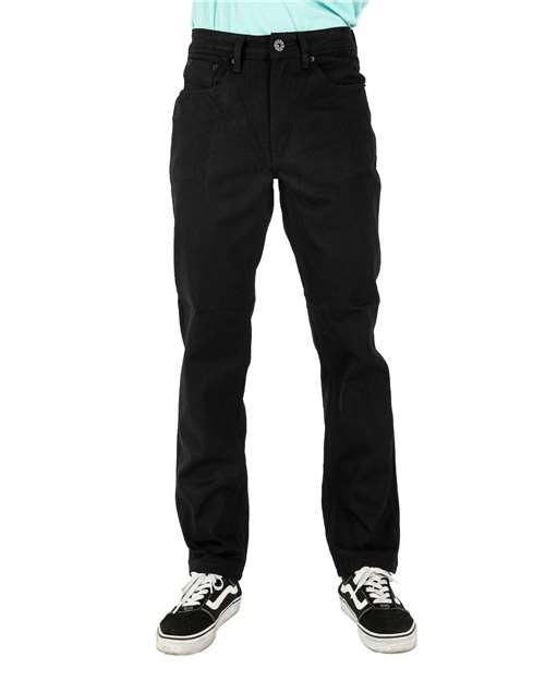Men's Raw Denim Straight-Leg Jean Pants