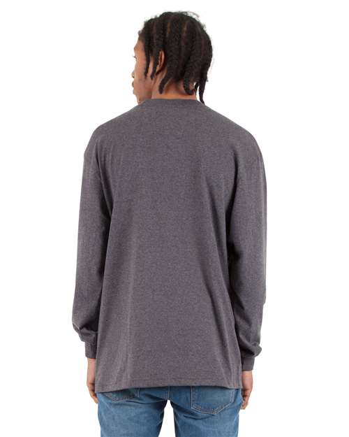 Unisex Tall Max Heavyweight Long Sleeve T-Shirt – On Model – Back