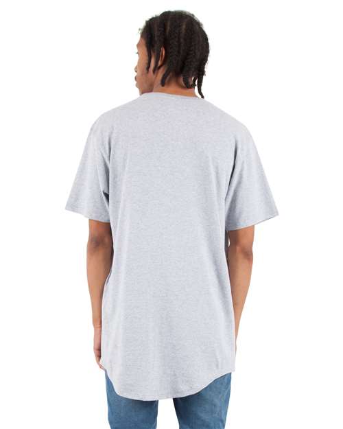Unisex Curved Hem Long T-Shirt
