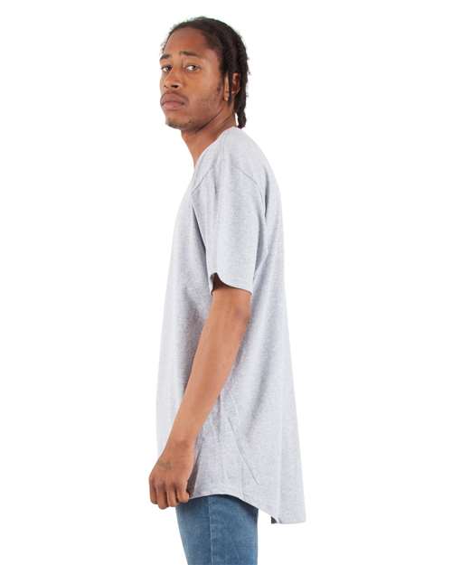 Unisex Curved Hem Long T-Shirt