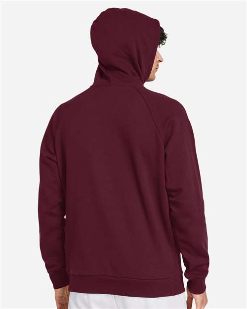 Men's Rival Fleece Hooded Sweatshirt – On Model – Back