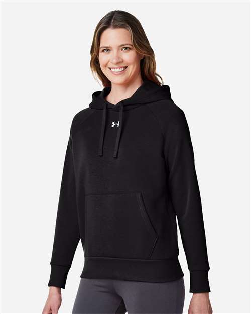 Women's Rival Fleece Hooded Sweatshirt – On Model – Side