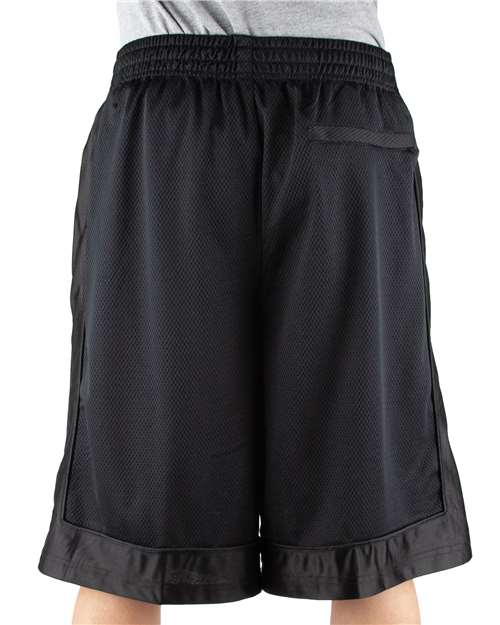 Unisex Mesh Shorts – On Model – Back