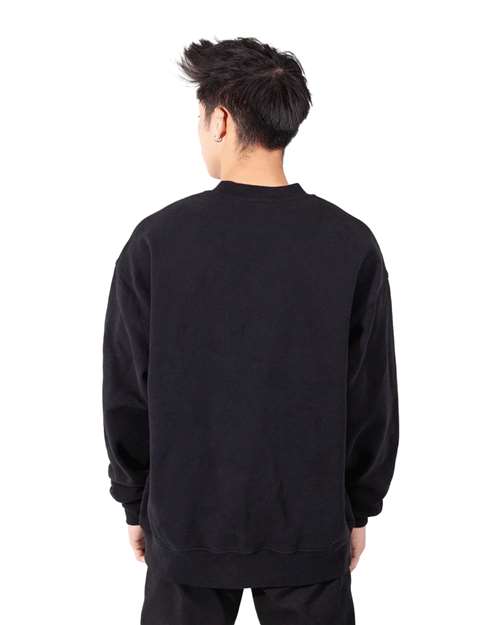 Unisex Los Angeles Garment-Dyed Crewneck Sweatshirt – On Model – Back
