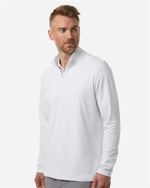 Men's Textured Stripe Quarter-Zip Pullover