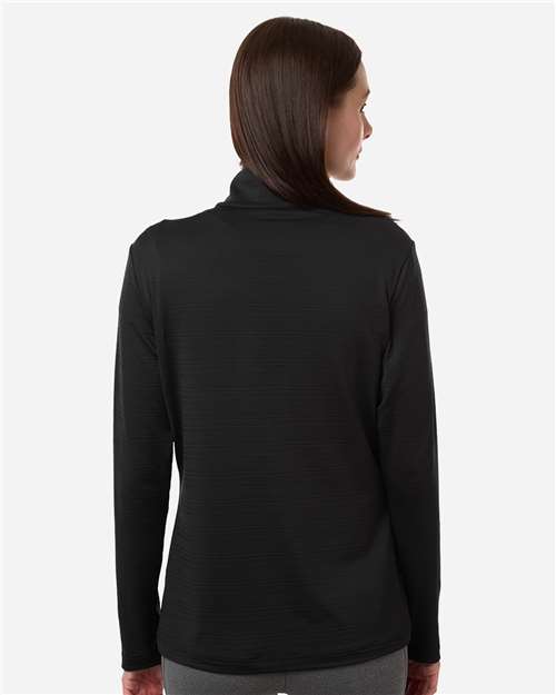 Women's Textured Stripe Quarter-Zip Pullover