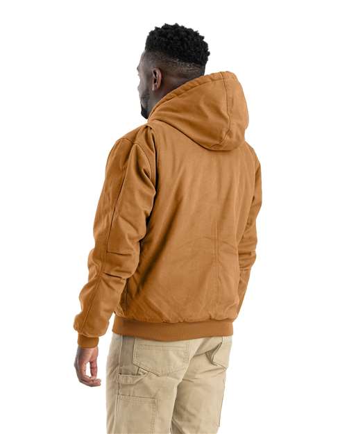 Men's Tall Heartland Washed Cotton Duck Hooded Jacket – On Model – Back
