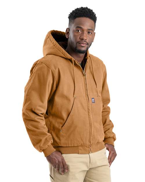 Men's Tall Heartland Washed Cotton Duck Hooded Jacket