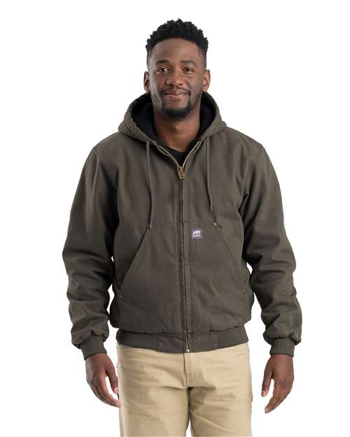 Men's Tall Heartland Washed Cotton Duck Hooded Jacket