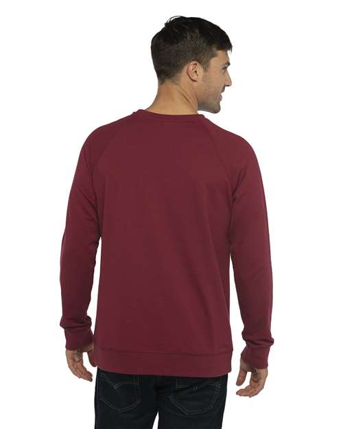 Unisex Laguna Raglan Crewneck Sweatshirt – On Model – Back
