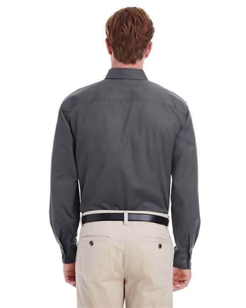 Men's Foundation Cotton Twill Dress Shirt with Teflon