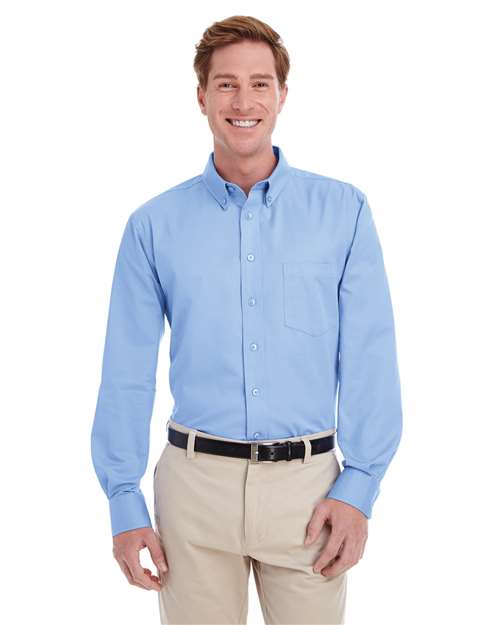 Men's Foundation Cotton Twill Dress Shirt with Teflon